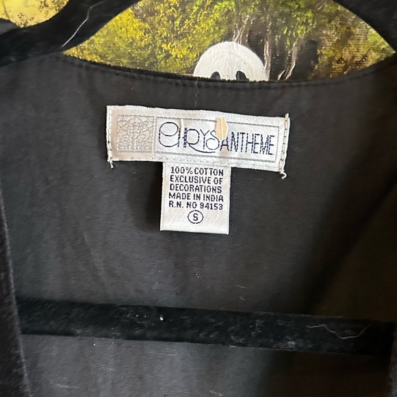 Whimsigoth velvet rose vest - Picture 4 of 6